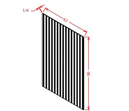BBFPV4296 Finished Bead Board Plywood Panel Cambridge Sable