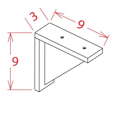 CB9 9 inch Corbel Shaker White