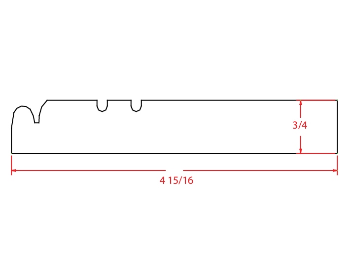FBM Furniture Base Molding Cambridge Sable 1 FBM Furniture Base Molding Cambridge Sable
