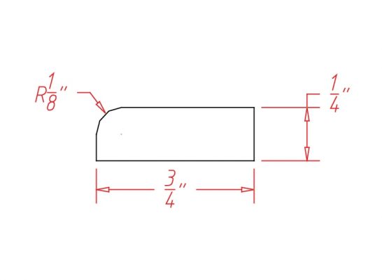 SCR Scribe Molding Shaker White