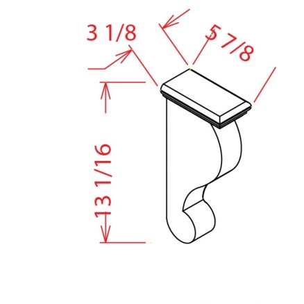 CBT Corbel Shaker White