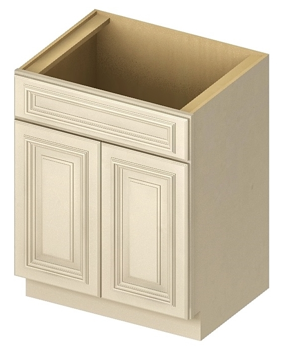 Cw Vs24 Vanity Sink Bases Double Door Single Drawer Front 24