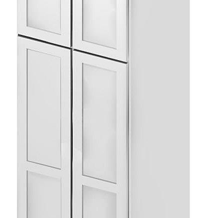 U248424 Wall Pantry Cabinet 24 inch by 84 inch by 24 inch Shaker White