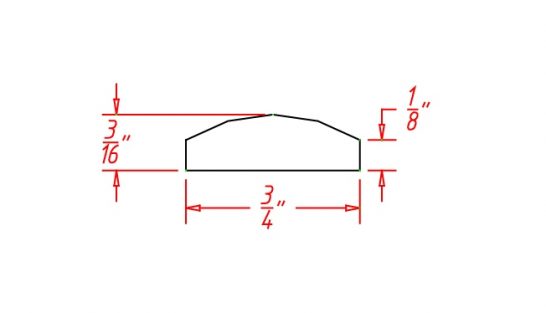 BAM Batten Molding Shaker Dusk