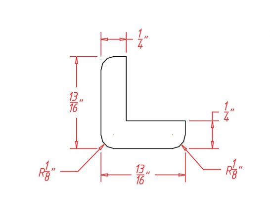 OCM Outside Corner Molding Shaker Dusk
