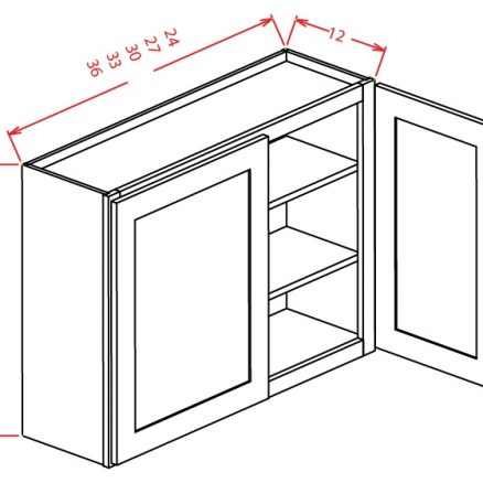 W2430 Wall Cabinet 24 inch by 30 inch Tacoma Dusk