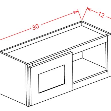 W3015 Bridge Cabinet 30 inch by 15 inch Tacoma Dusk