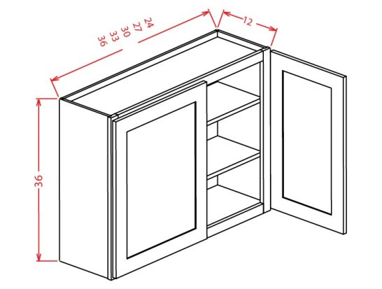 W2736 Wall Cabinet 27 inch by 36 inch Tacoma Dusk