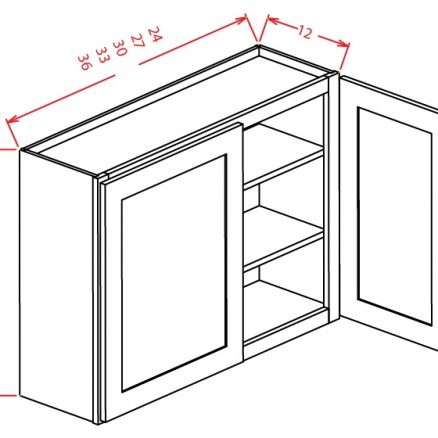 W3036 Wall Cabinet 30 inch by 36 inch Tacoma Dusk
