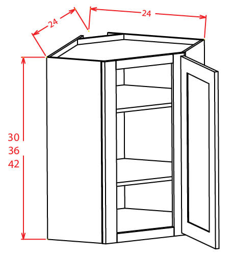 Td Dcw2742gd Diagonal Corner Wall Cabinets 27 Inch Cabinetcorp