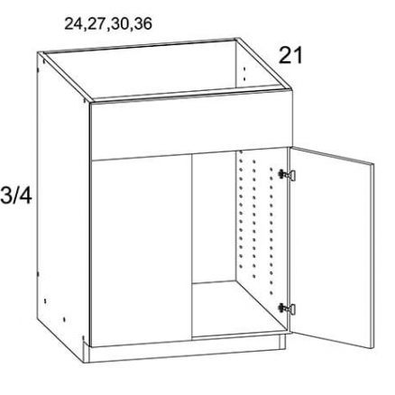 MGWVS30 Two Door Vanity Sink Base Cabinet