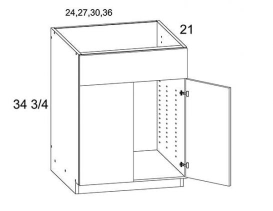 MGWVS30 Two Door Vanity Sink Base Cabinet