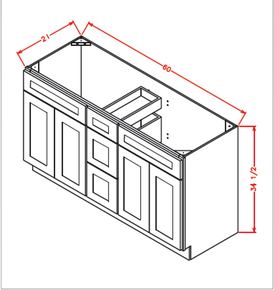  Double Sink Kitchen Cabinet Dimensions for Large Space