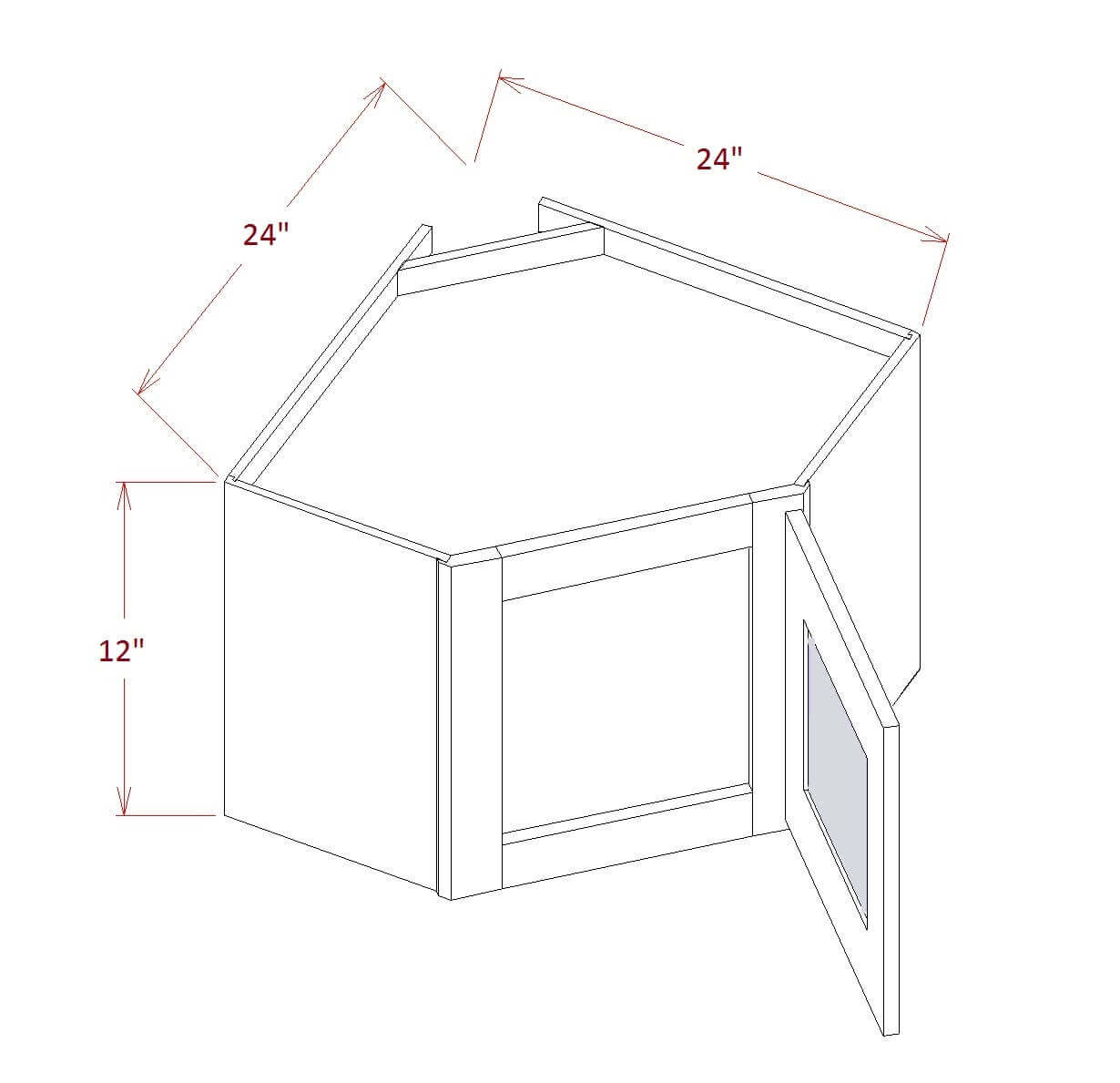 Simple Diagonal Corner Sink Base Cabinet Dimensions for Small Space