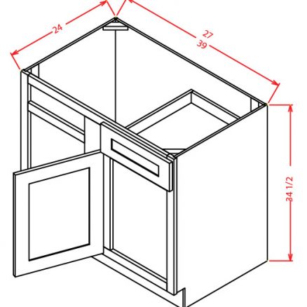 BBC42 Blind Base Cabinet 42 inch Tacoma Dusk