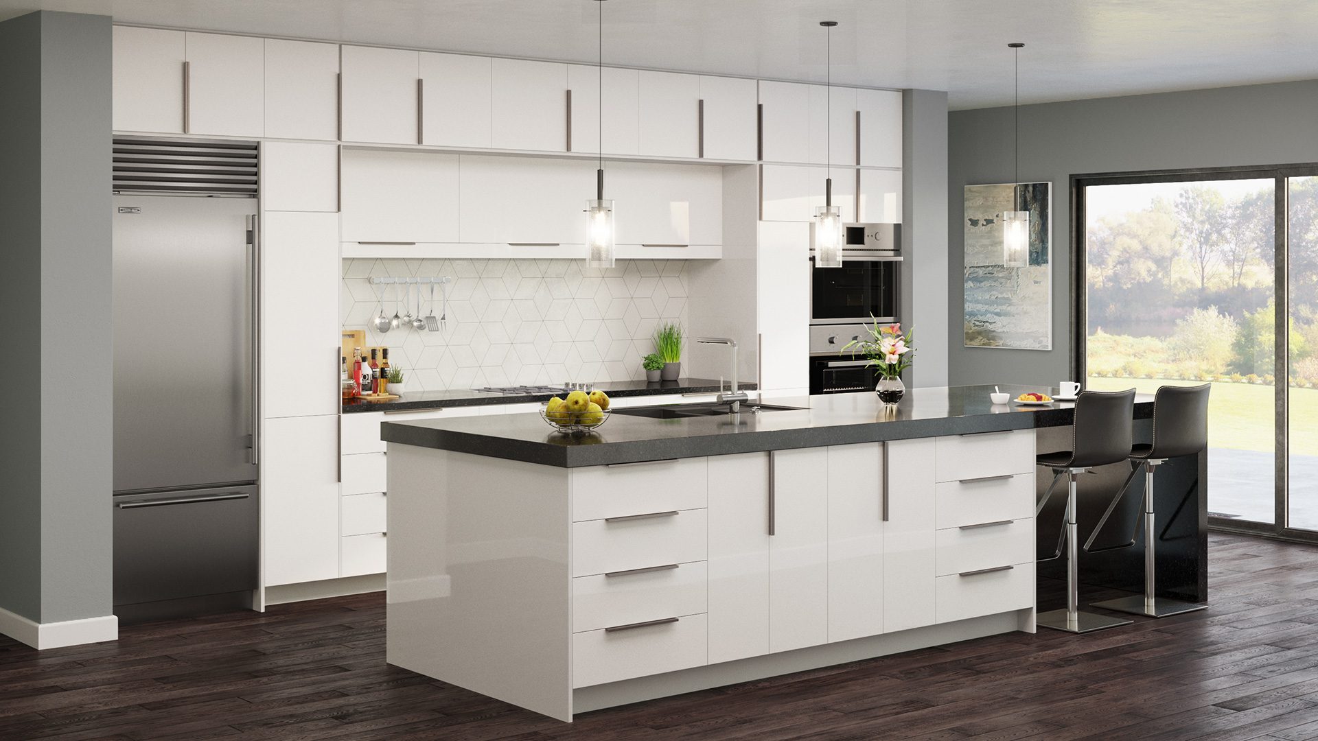 Frameless Kitchen Cabinets