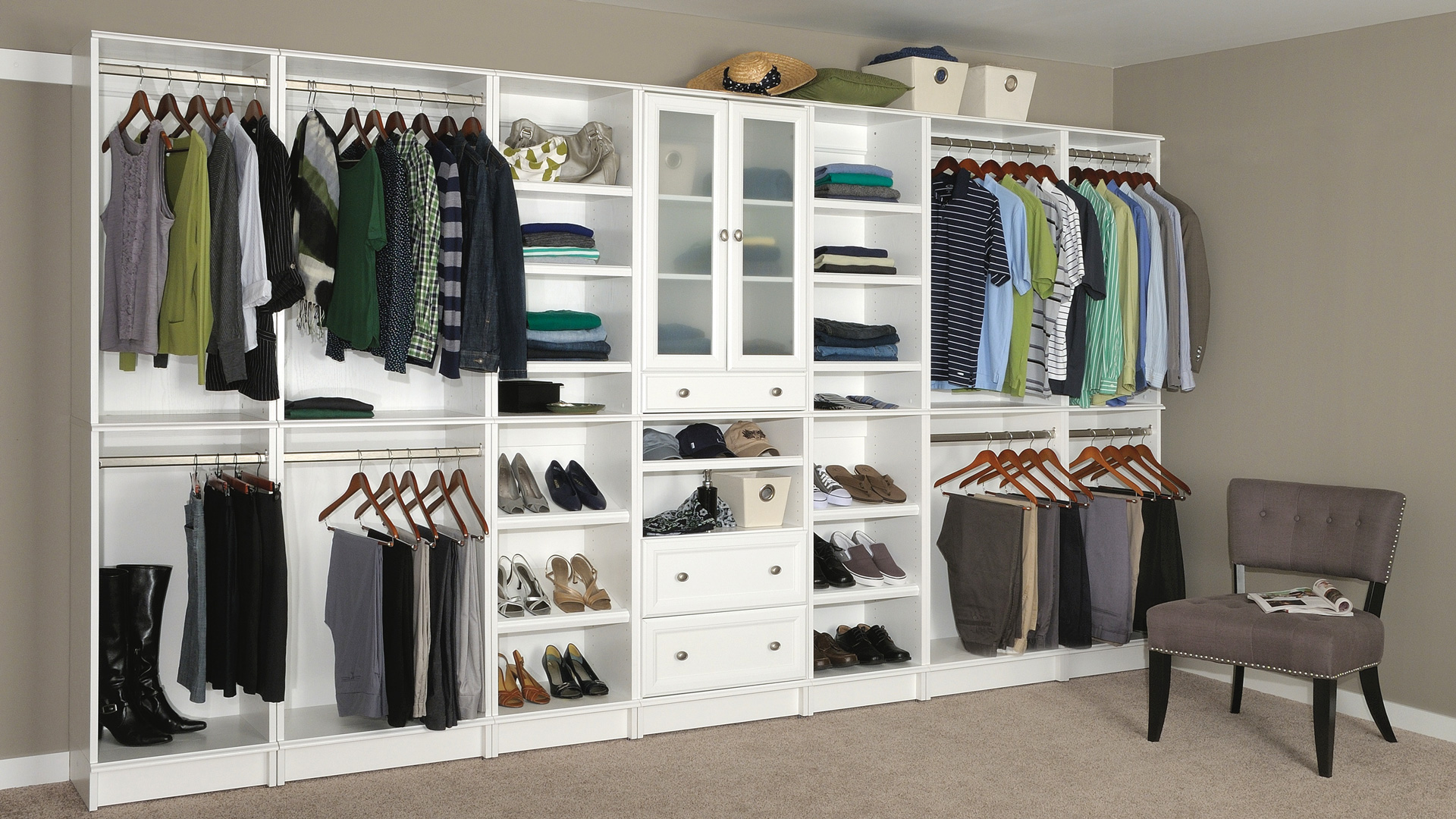 White Closet Cabinets