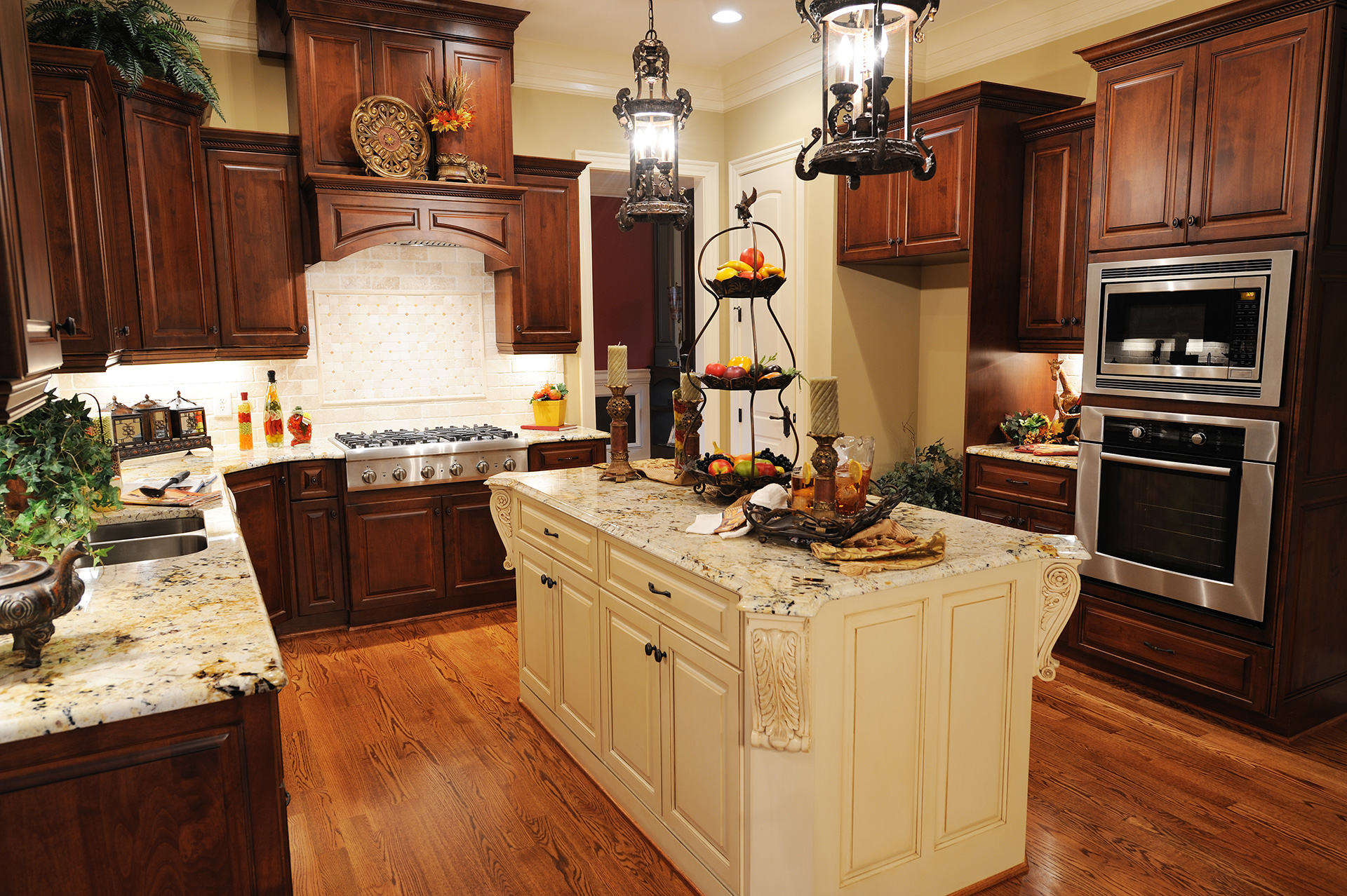 Light Gray Kitchen Cabinets Dark Gray Island Diamond