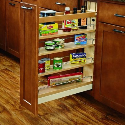 Rev-A-Shelf 448KB Series Pull-Out Knife and Utensil Base Cabinet Organizer  with Blumotion Soft Close