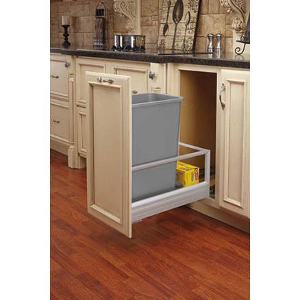 5149-15DM-117 - Single 35qt Bottom Mount w/Rev-A-Motion Slides Aluminum Frame