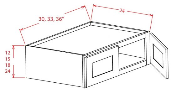 SA-W301524 - Refrigerator Wall Cabinet - 30 inch