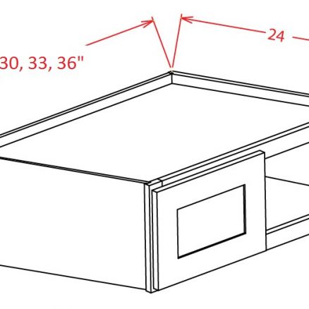 SA-W331524 - Refrigerator Wall Cabinet - 33 inch