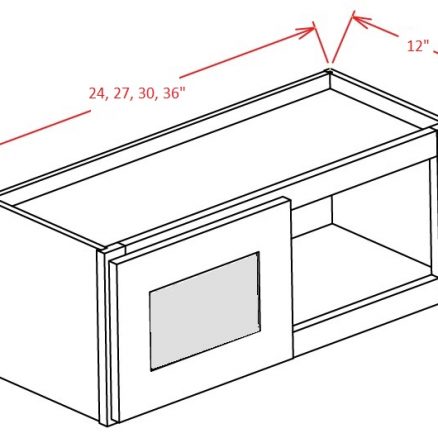 SA-W3612GD - Double Door Stacker Wall Cabinet - 36 inch