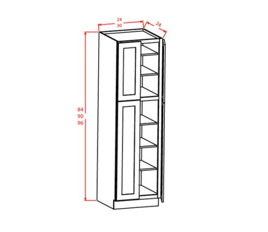 SA-U309024 - Utility Cabinets With Four Doors - 30 inch