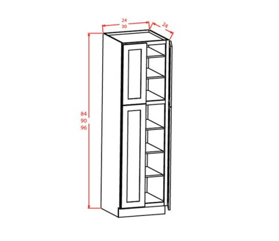 CS-U309024 - Utility Cabinets With Four Doors - 30 inch