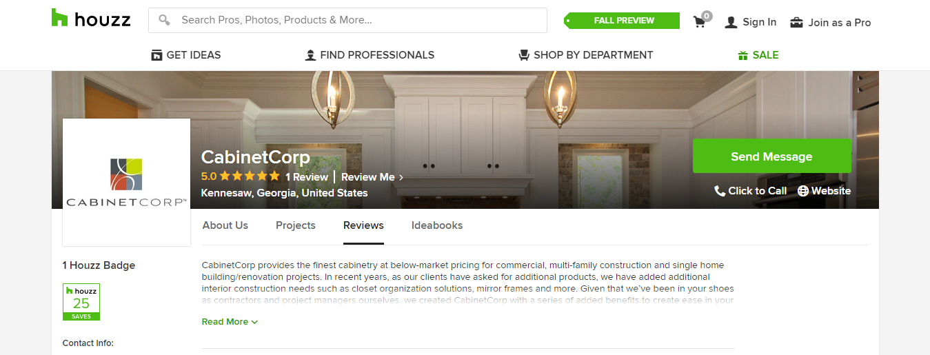 Houzz Profile - CabinetCorp