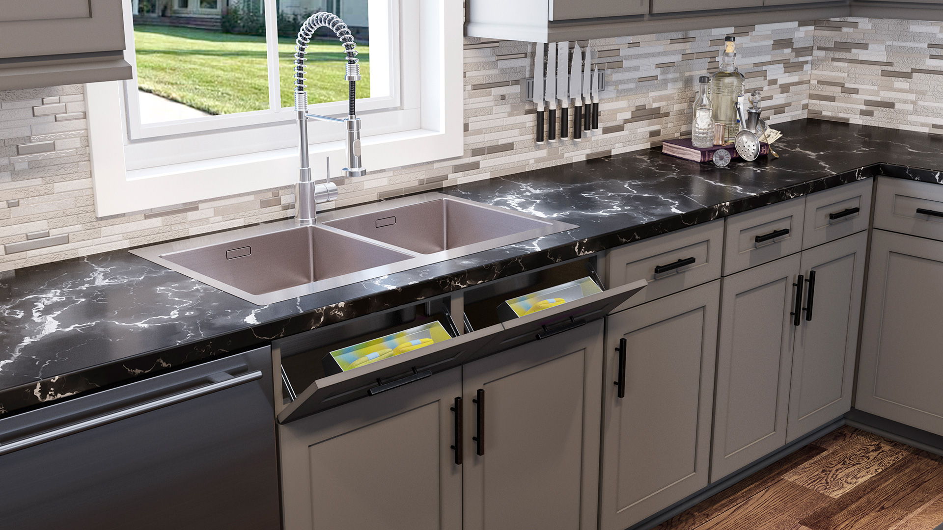 Dark Cabinets For The Kitchen