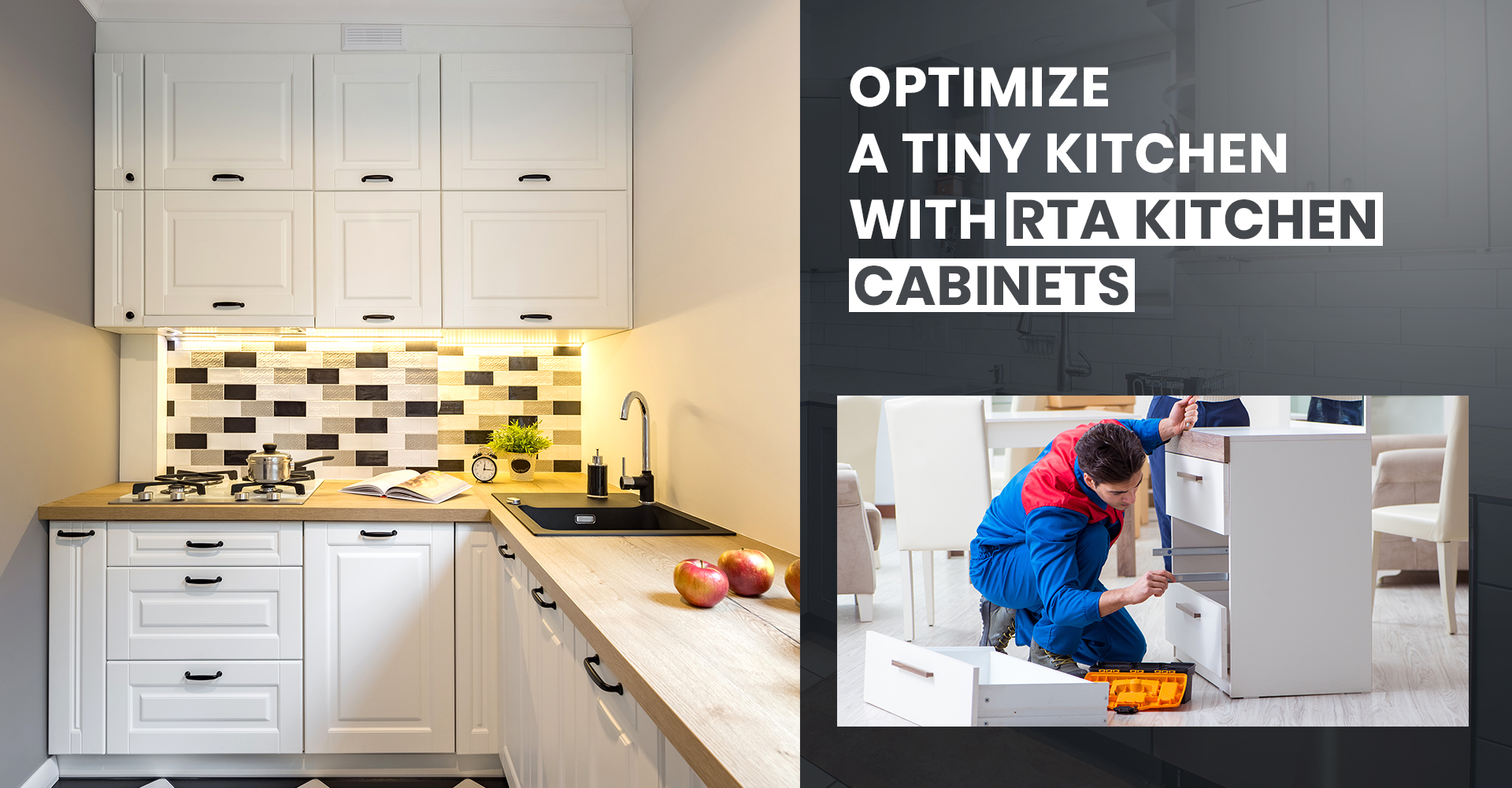 Tiny Kitchen With Rta Cabinets