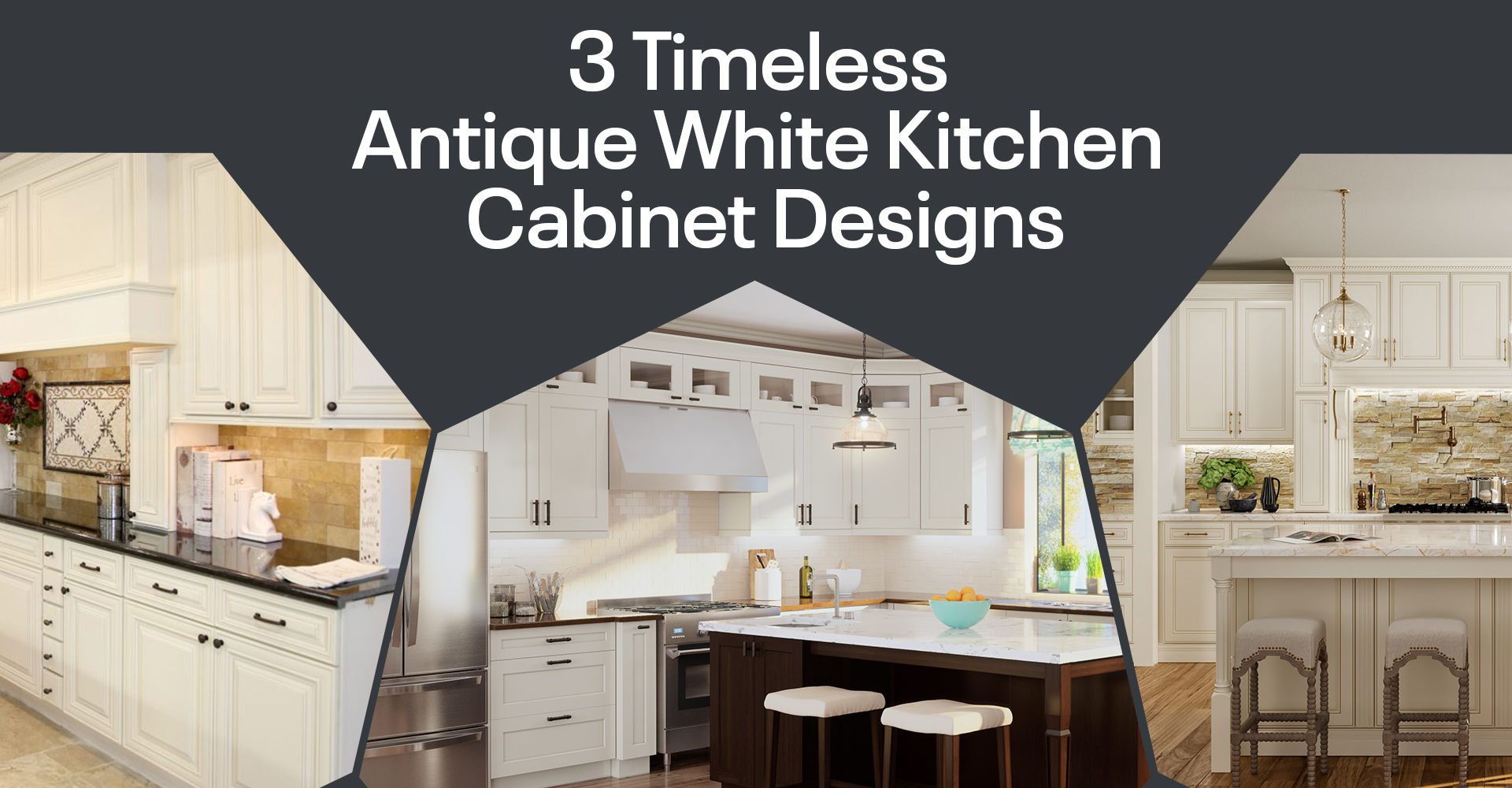 3 Timeless Antique White Kitchen Cabinet Designs