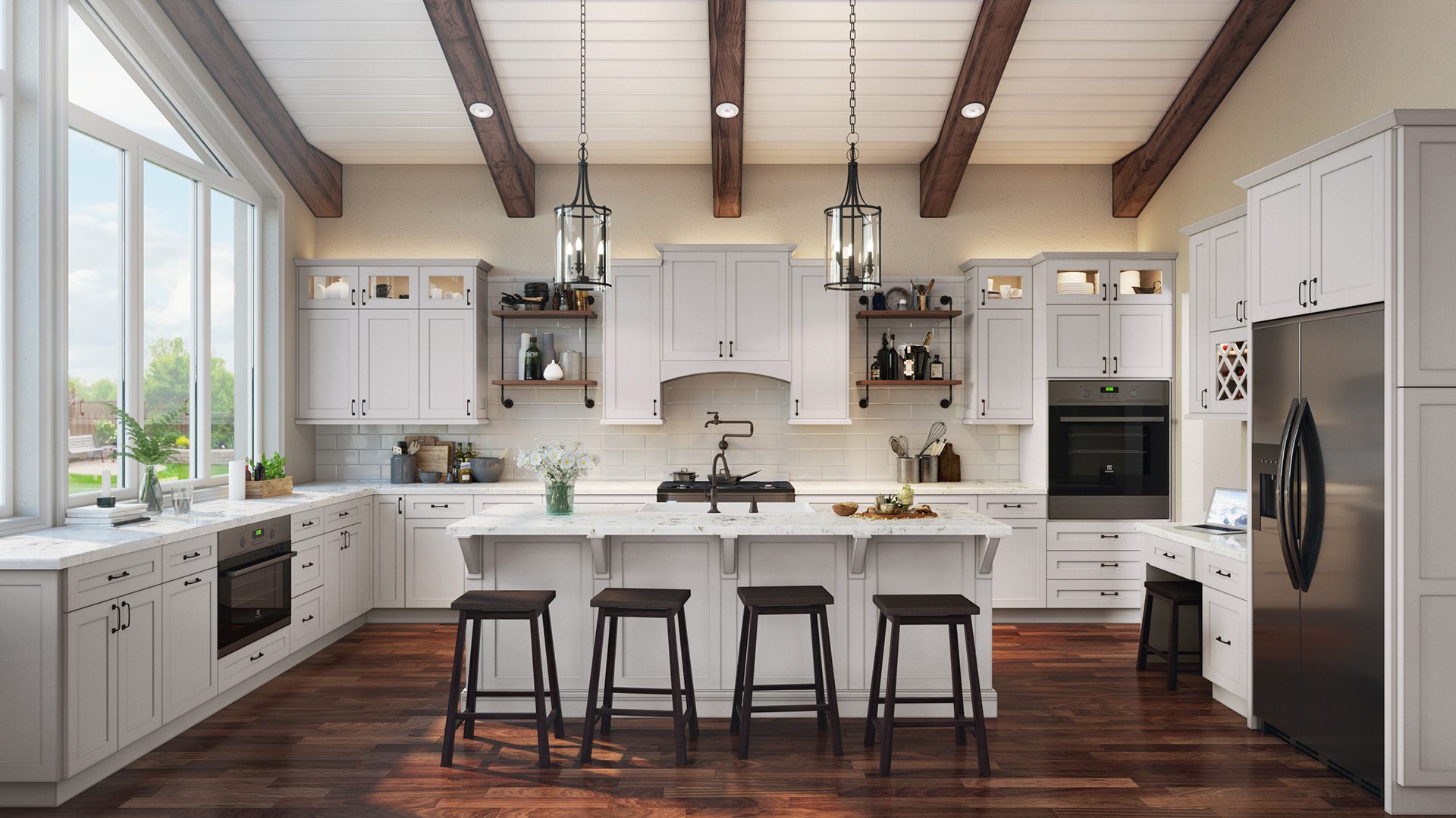 Popularity of white Shaker cabinets  