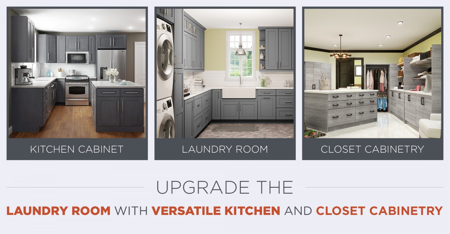Upgrade The Laundry Room with Versatile Kitchen and Closet Cabinetry ...