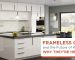 Modern kitchen with frameless cabinets in a sleek, minimalist design
