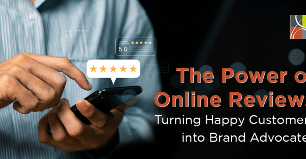 Customer leaving a 5-star review on phone – The Power of Online Reviews