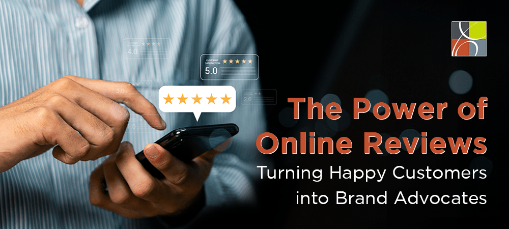 Customer leaving a 5-star review on phone – The Power of Online Reviews