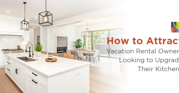 Modern white kitchen ideal for vacation rental upgrades