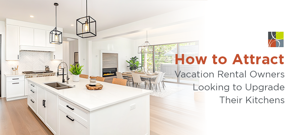 Modern white kitchen ideal for vacation rental upgrades