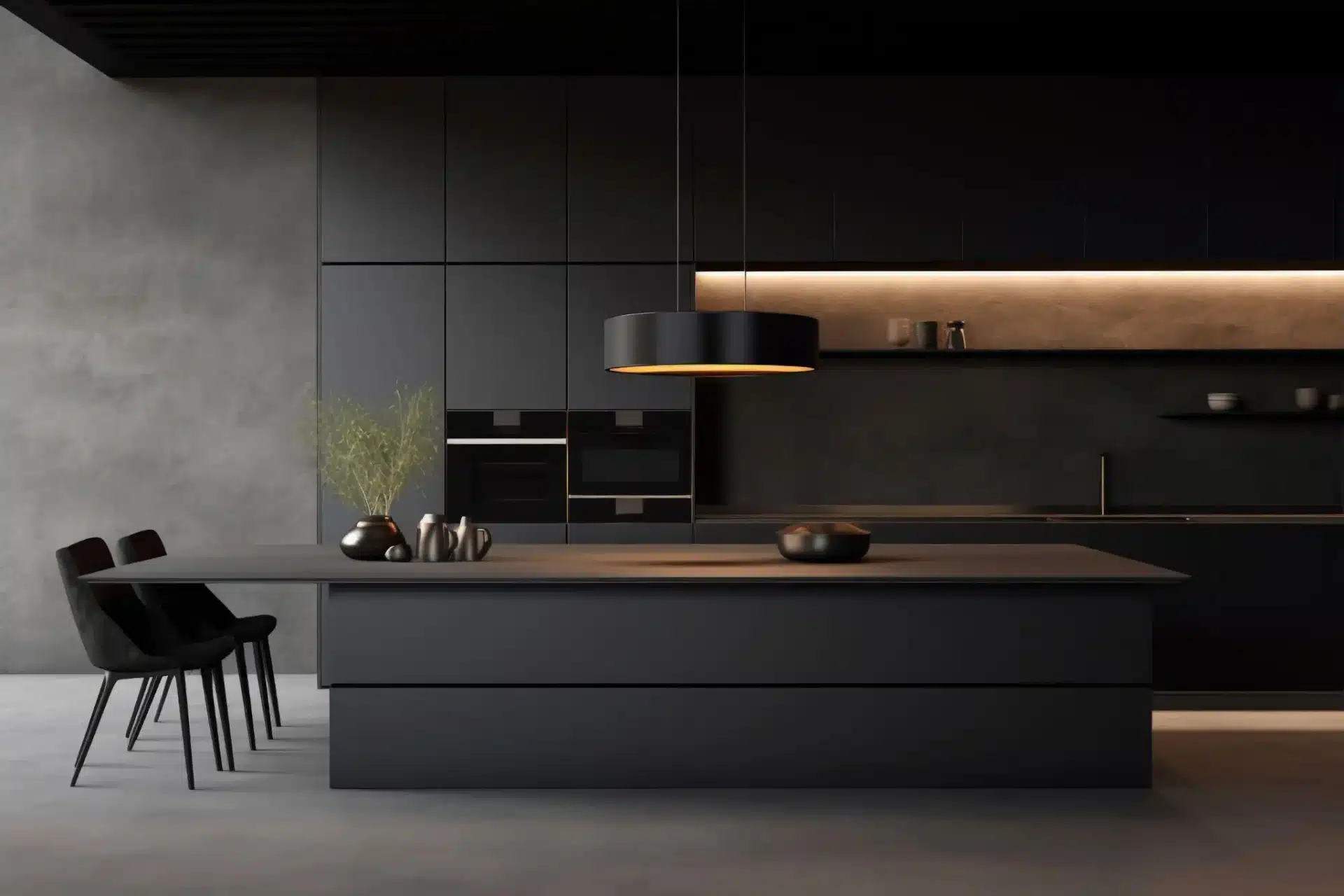types of kitchen countertops - Black