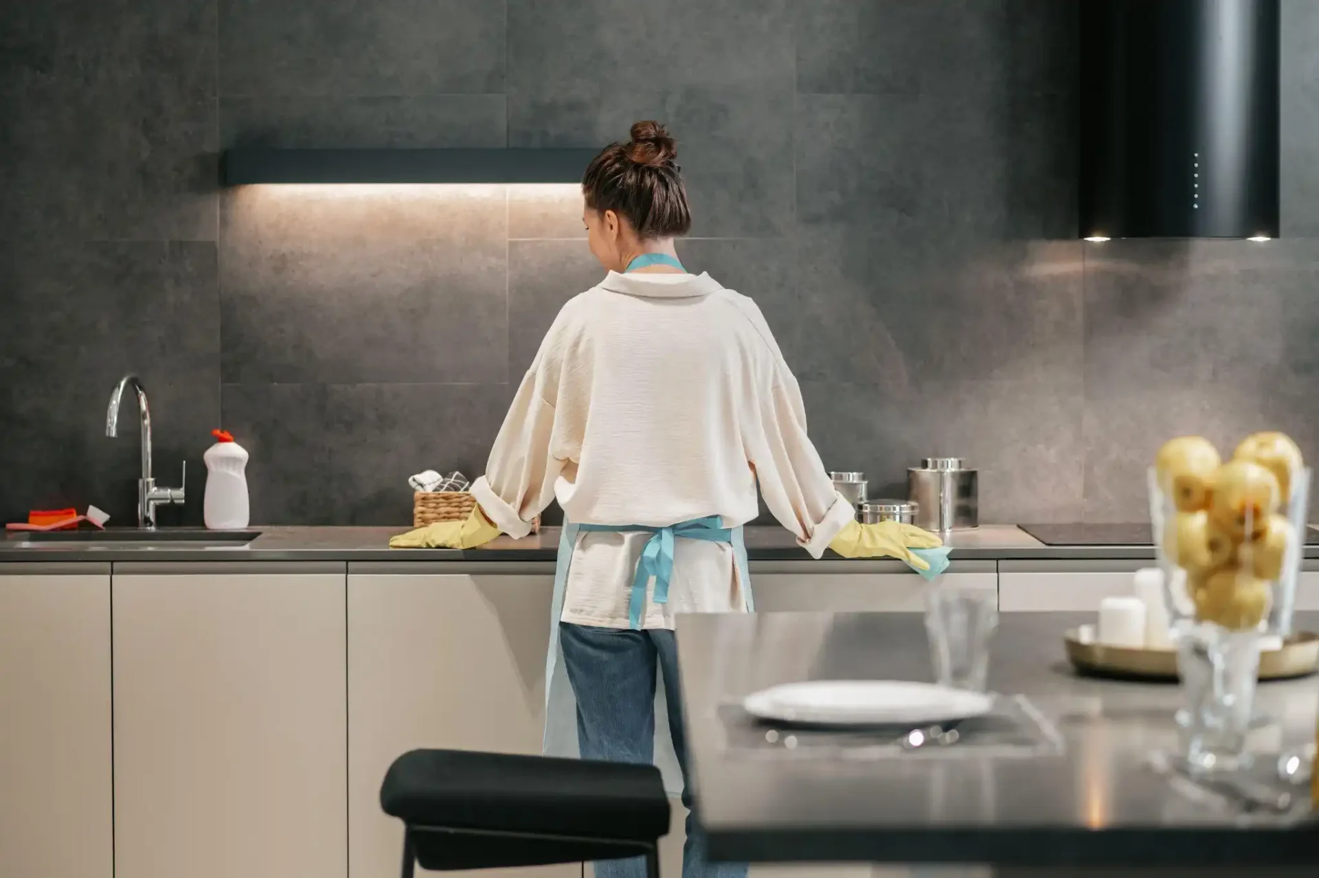 Lightning in a Modern Kitchen
